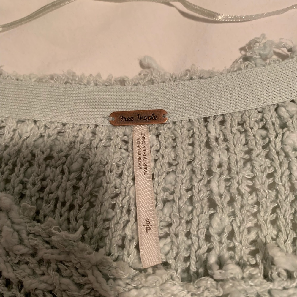 Free People Seafoam green Sweater